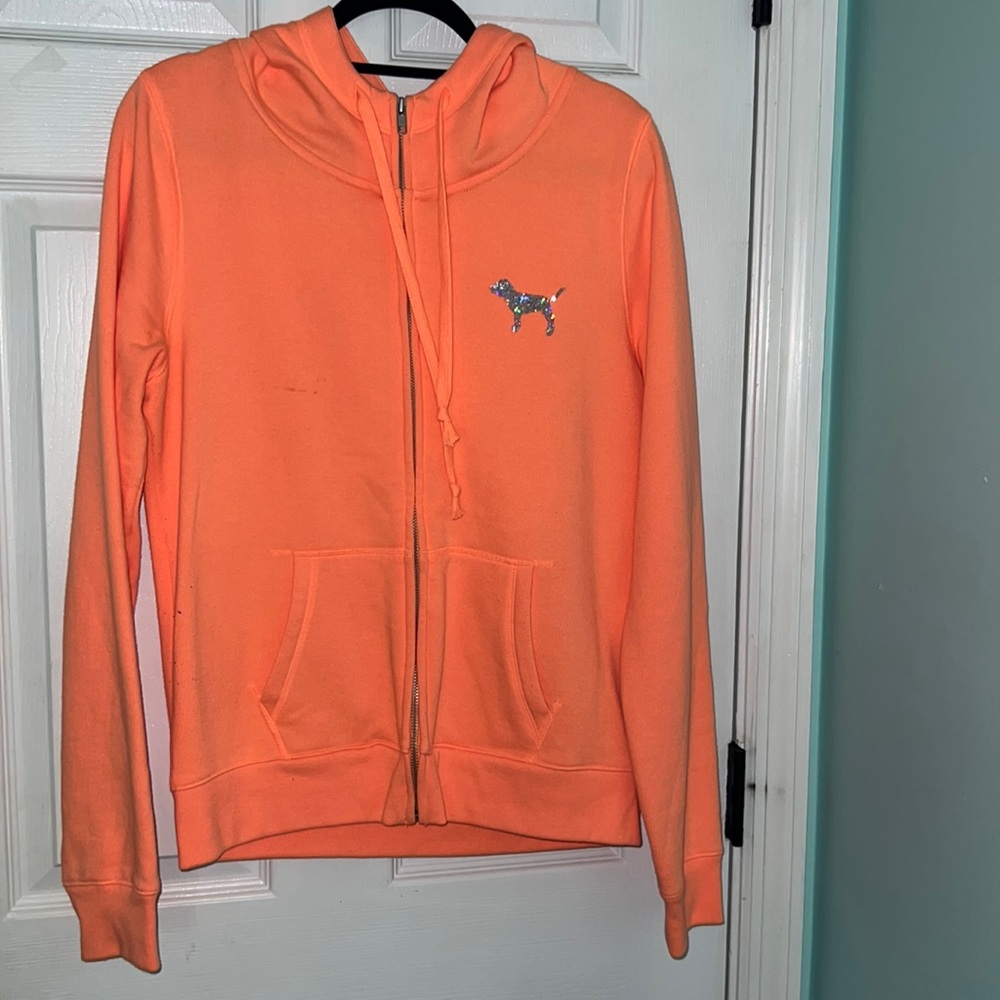 NEON orange, over jacket